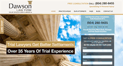 Desktop Screenshot of dawsonlawfirm.com